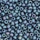Miyuki seed beads 8/0 - Opaque glazed frosted rainbow bayberry blue 8-4703